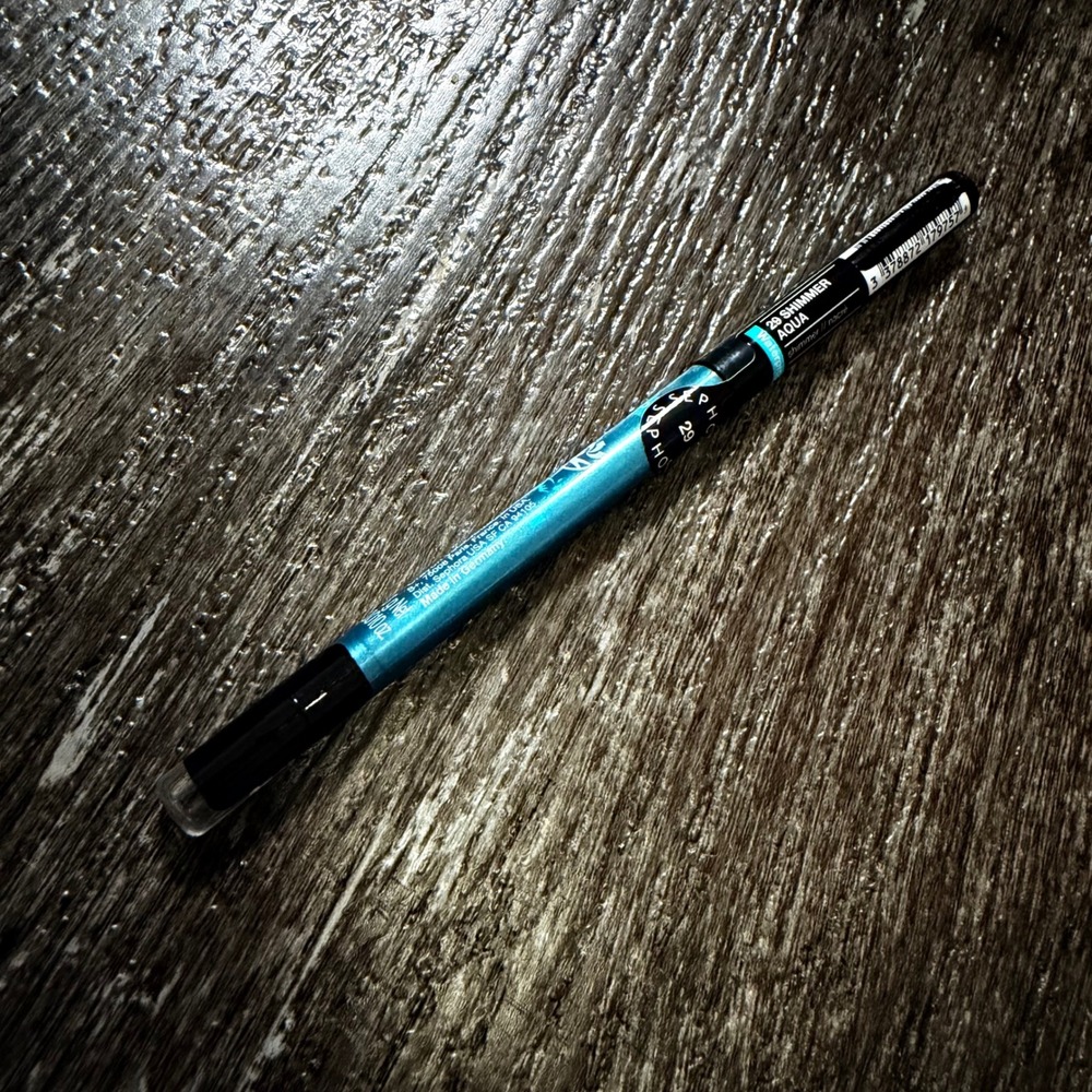 Sephora Retractable Eyeliner Women 0.01oz 29 Shimmer Aqua Waterproof 12H Smudger
